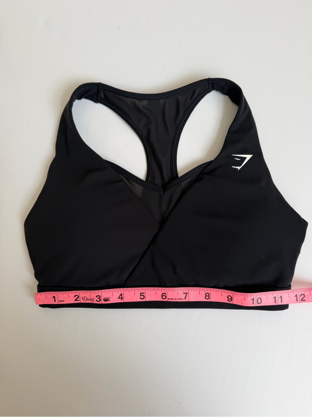 Gymshark Black Mesh Crossback Sports Bra - Picture 4 of 5